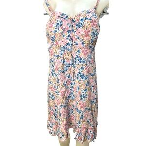 Wallflower Sundress Women’s Floral Padded Adjustable Spaghetti Straps Smocked 3X